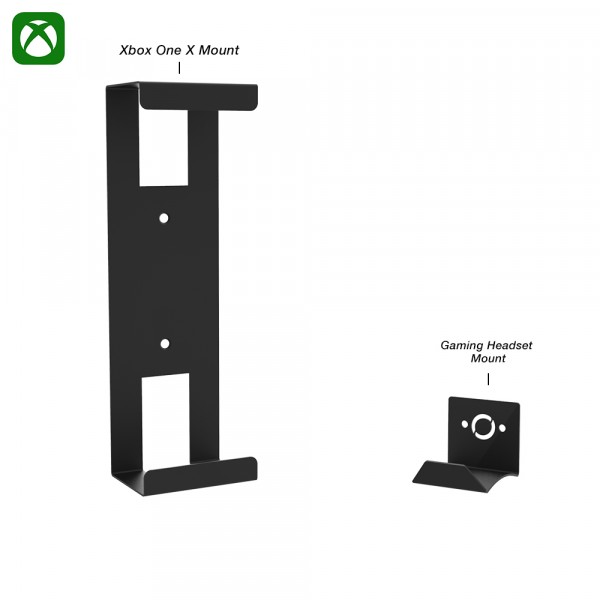 Xbox One X Wall Mount + Gaming Headset Mount