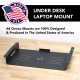 Under Desk Laptop Mount - 2.375"H x 19.5"W x 11.12"D - Black			