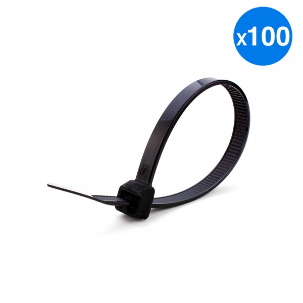 100 - 8" Black Cable Ties